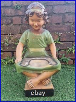 Vintage Shop Counter Display, English, Plaster, Decorative Figure, Art Deco 1930