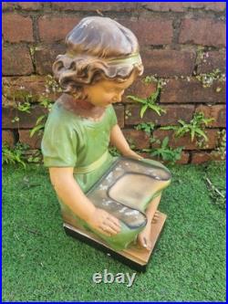 Vintage Shop Counter Display, English, Plaster, Decorative Figure, Art Deco 1930