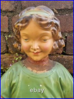 Vintage Shop Counter Display, English, Plaster, Decorative Figure, Art Deco 1930