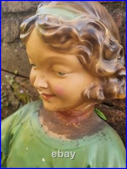 Vintage Shop Counter Display, English, Plaster, Decorative Figure, Art Deco 1930