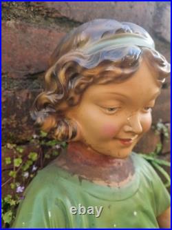 Vintage Shop Counter Display, English, Plaster, Decorative Figure, Art Deco 1930