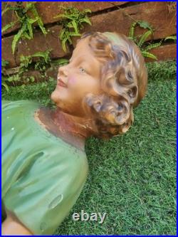 Vintage Shop Counter Display, English, Plaster, Decorative Figure, Art Deco 1930