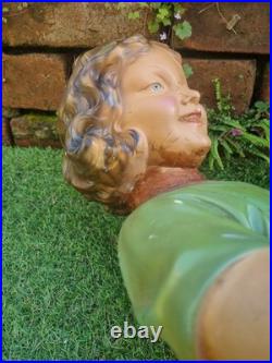 Vintage Shop Counter Display, English, Plaster, Decorative Figure, Art Deco 1930