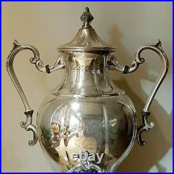 Vintage Silver Plated Coffee Urn Tea Hot Water Samover by Sheridan