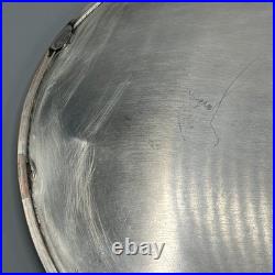 Vintage Silver Plated Footed Cocktail Tray English Drinks Ball & Claw Feet