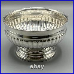 Vintage Silver Plated Rose Bowl Small Mini Cooler Ice Viners English Antique