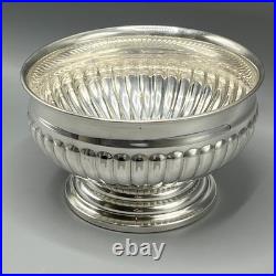 Vintage Silver Plated Rose Bowl Small Mini Cooler Ice Viners English Antique