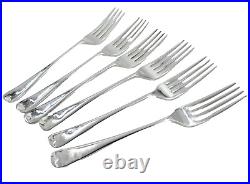 Vintage Solid Silver Cutlery 6 Forks Old English 17 cm long 230 Grams 2027/OSNT