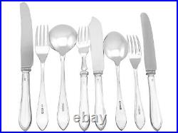 Vintage Sterling Silver Sandringham Pattern Canteen of Cutlery for Six Persons