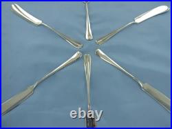 Vintage Sterling Silver Set Of Six Old English Butter Spreaders. Sheffield 1933