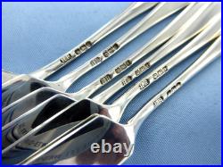 Vintage Sterling Silver Set Of Six Old English Butter Spreaders. Sheffield 1933