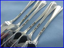 Vintage Sterling Silver Set Of Six Old English Butter Spreaders. Sheffield 1933