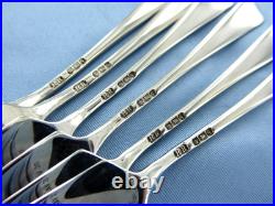 Vintage Sterling Silver Set Of Six Old English Butter Spreaders. Sheffield 1933