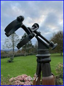 Vintage Telescope Tripod, English, Oak, Astrological Support Stand, 20th Century