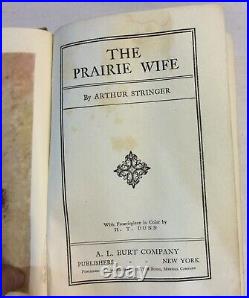 Vintage The Prairie Wife Antique 1915 Hardcover Book by Arthur Stringer Scarce