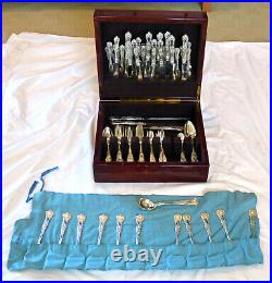 Vintage Tiffany English King silver-electroplate 95 piece flatware set