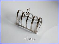 Vintage Toast Rack, English, Silver, Hallmarks, Edward Viners, 1938