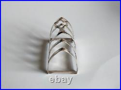 Vintage Toast Rack, English, Silver, Hallmarks, Edward Viners, 1938