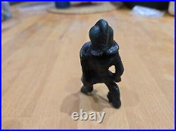 Vintage Victorian Solid Bronze Roman Gladiator From Old English Collection LA16v