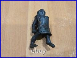 Vintage Victorian Solid Bronze Roman Gladiator From Old English Collection LA16v