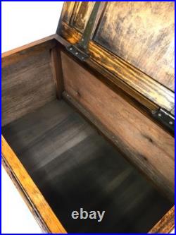 Vintage Wooden Oak Panelled Blanket Box / Coffer / Mid Century c. 1950 / Antique Vintage Wooden Oak Panelled Blanket Box / Coffer / Mid Century c. 1950 / Antique