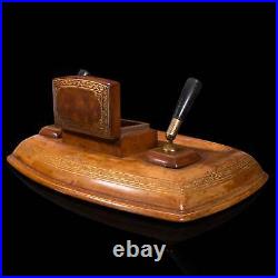 Vintage Writing Desk Set, English, Leather, Correspondence Box, Asprey Of London