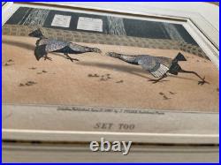 Vintage, antique Art, Cock Fighting set of 4 1840 Old English Game Engraving OEG