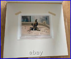 Vintage, antique Art, Cock Fighting set of 4 1840 Old English Game Engraving OEG