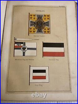 Vintage/ antique Book Flags Of Maritime Nations 1873 Edition