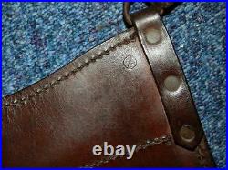 Vintage/antique English Leather London Transport Bus Trade Mans Money Bag