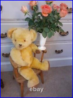 Vintage antique Jointed English Large 25 Golden traditional Teddy Bear Bobbi