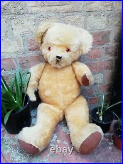 Vintage antique Jointed English Large 25 Golden traditional Teddy Bear Bobbi