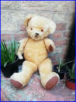 Vintage antique Jointed English Large 25 Golden traditional Teddy Bear Bobbi