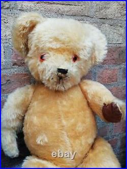 Vintage antique Jointed English Large 25 Golden traditional Teddy Bear Bobbi