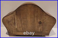 Vintage c1960's English Smiths Oak Cased Chiming Mantel Clock (Fully Serviced)