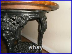 Vintage cast iron pub table