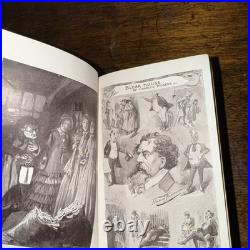 Vintage charles dickens book collection antique leather bound 4 gilt pre 1911