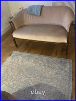 Vintage classical English sofa, Regency style Pink