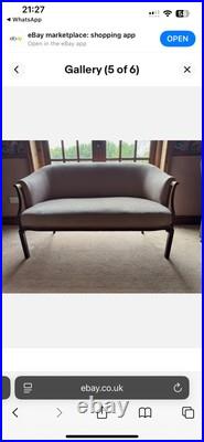 Vintage classical English sofa, Regency style Pink