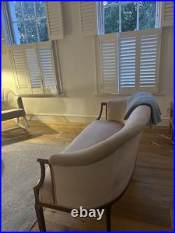 Vintage classical English sofa, Regency style Pink