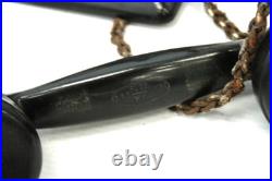 Vtg 1930's BLACK BAKELITE English Made Internal TELEPHONE 9 x 5 x 5 -L52