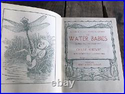 Vtg Antique Childrens Book HC 1899 The Water Babies Charles Kingsley Illustrated