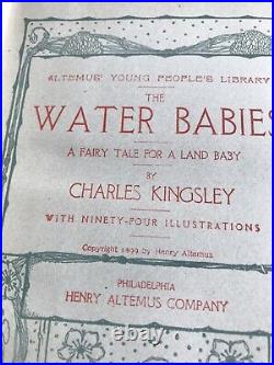 Vtg Antique Childrens Book HC 1899 The Water Babies Charles Kingsley Illustrated