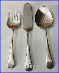 Vtg Walker & Hall Old English Silver Plate Serving Set Salad Cake Pastry Servers