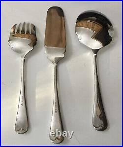 Vtg Walker & Hall Old English Silver Plate Serving Set Salad Cake Pastry Servers