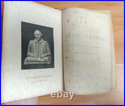 WILLIAM SHAKESPEARE'S COMPLETE WORKS in One Volume New York Antique Vintage C. 19