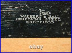 Walker & Hall 43pce Vintage English Pattern Cutlery Set Sheffield Silver Plate