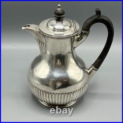 Walker & Hall Antique Silver Plated Hot Water Jug or Coffee Pot Victorian Vtg