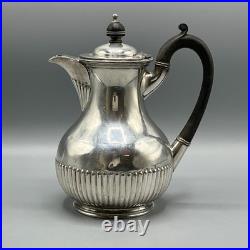Walker & Hall Antique Silver Plated Hot Water Jug or Coffee Pot Victorian Vtg