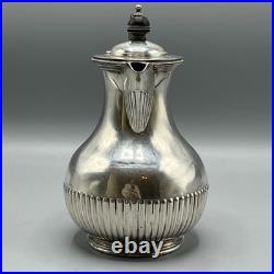 Walker & Hall Antique Silver Plated Hot Water Jug or Coffee Pot Victorian Vtg